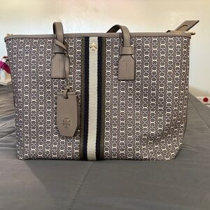 Tory Burch Black and Gray  Tote